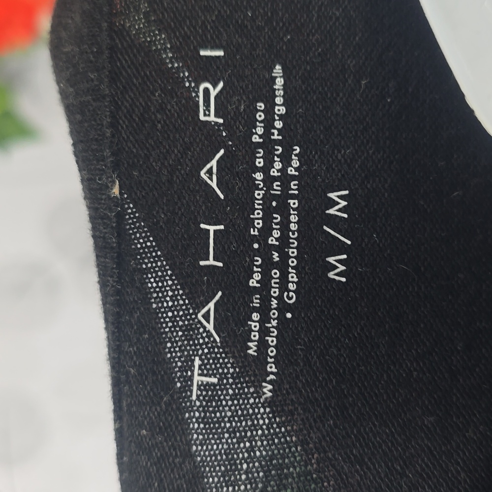 Tahari Luxury Knit Long Sleeve Scoop Neck Top | Black | Medium - Picture 8 of 9